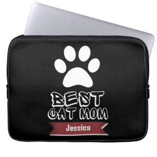 Capa Para Notebook melhor mãe de gato, mãe de mamãe personaliza o nom