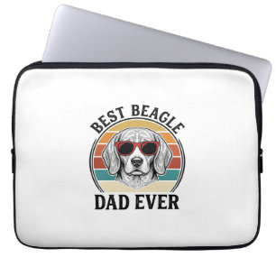 Capa Para Notebook Melhor Pai Beagle de Todos os Tempos Camisa Vintag