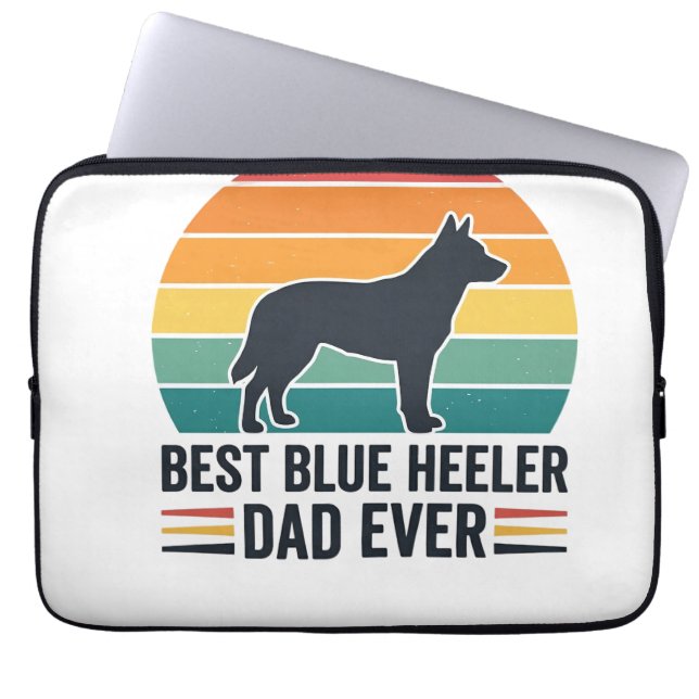 Capa Para Notebook Melhor Pai Blue Heeler de Todos os Tempos Design d (Frente)