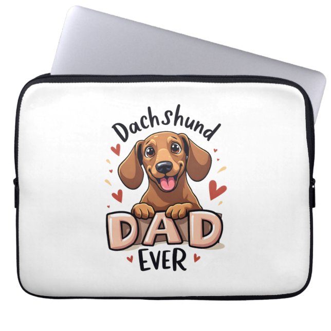 Capa Para Notebook Melhor Pai De Dachshund Nunca (Frente)