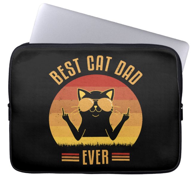 Capa Para Notebook Melhor Pai De Gato (Frente)