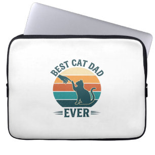 Capa Para Notebook Melhor Pai de Gato de Todos os Tempos Camisa de Ga