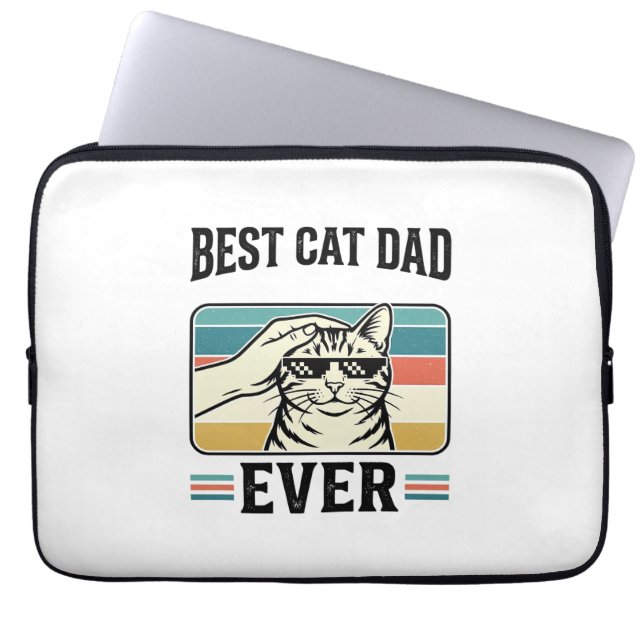 Capa Para Notebook Melhor Pai de Gato de Todos os Tempos Design Vinta (Frente)