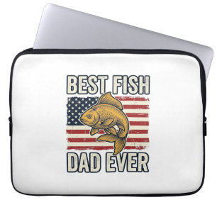 Capa Para Notebook Melhor Pai de Peixe de Sempre Camisa Vintage Peixe