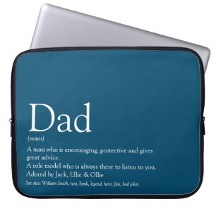 Capa Para Notebook Melhor Pai do Mundo Definicao Azul