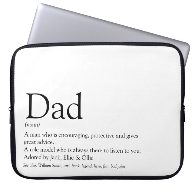 Capa Para Notebook Melhor Pai do Mundo Ever Dad Father Daddy Definiçã (Frente)