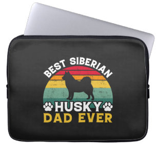 Capa Para Notebook Melhor Pai Siberiano Nunca, Tributo Dia de os pais