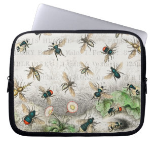Capa Para Notebook Melhor Rainha Abelha Entomologia Botânica Vintage