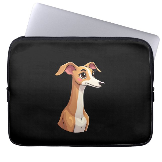 Capa Para Notebook Melhor vida com T-Shirt Manga Longa Arabian Greyho (Frente)