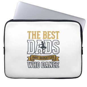 Capa Para Notebook Melhores Pais Têm Filhas Que Dançam Camiseta Vinta