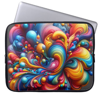 Capa Para Notebook Melting Abstract Colors