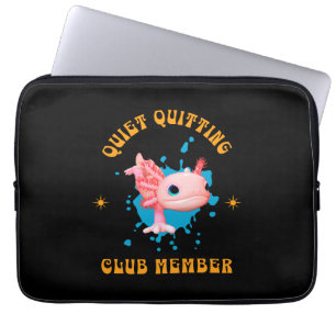 Capa Para Notebook Membro engraçado do Clube de Desistência Silencios