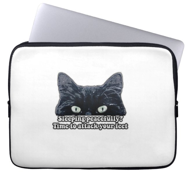 Capa Para Notebook Memória de gato grumpy engraçada para donos de gat (Frente)