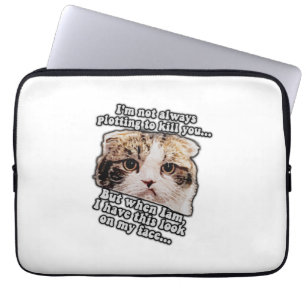 Capa Para Notebook Memória de gato rabugento para donos de gatos e am