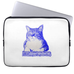 Capa Para Notebook Memória de gato zangado para amantes de gatos e do