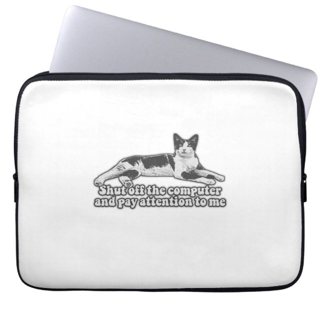 Capa Para Notebook Memória engraçada de gato ranzinza para amantes de (Frente)