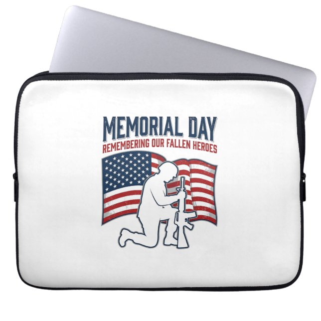Capa Para Notebook Memorial Day Fallen Heroes Patriotic Soldier Shirt (Frente)