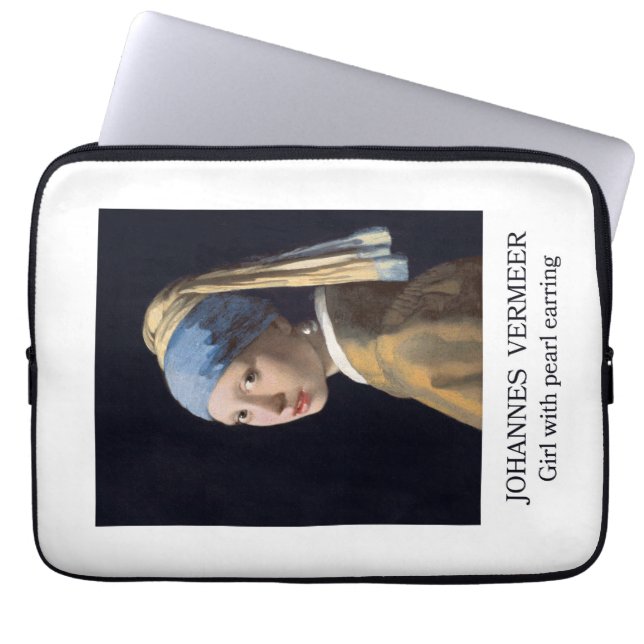 Capa Para Notebook Menina com Brinco de Pérola Gustav Klimt (Frente)