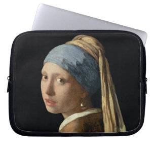 Capa Para Notebook Menina com um brinco da pérola, c.1665-6 (óleo e