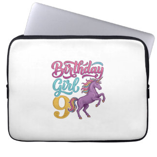 Capa Para Notebook Menina de Aniversário Unicórnio 9 Design de Gravur