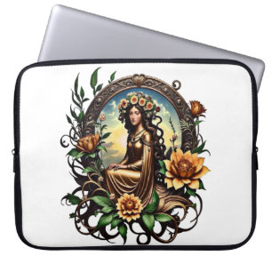 Capa Para Notebook Menina do Flor
