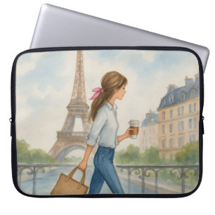 Capa Para Notebook Menina em Paris