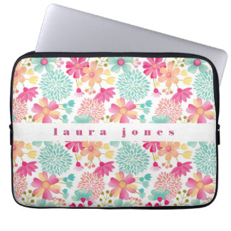 Capa Para Notebook Meninas Meninas Meninas Pintadas Caso De Nome Flor