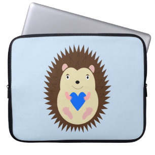 Capa Para Notebook Menino Azul Coração Ourico