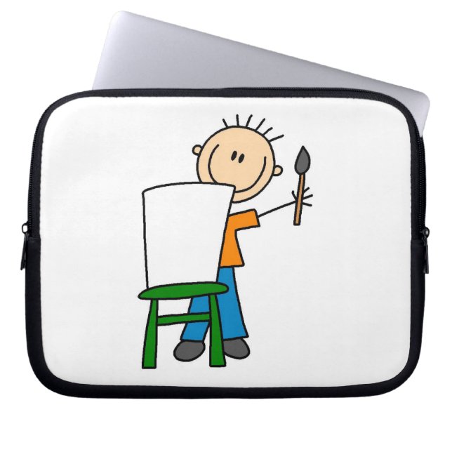 Capa Para Notebook Menino Pintando (Frente)