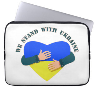 Capa Para Notebook Mensagem inspiradora Estamos com a Ucrânia