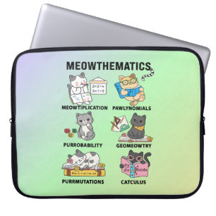 Capa Para Notebook Meowtemática Piadas Matemáticas de Gatos para Aman