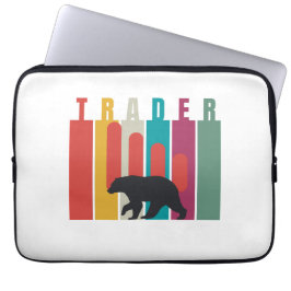 Capa Para Notebook Mercado baixista | Trader | Design simples