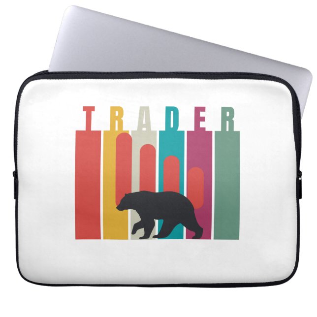 Capa Para Notebook Mercado baixista | Trader | Design simples (Frente)