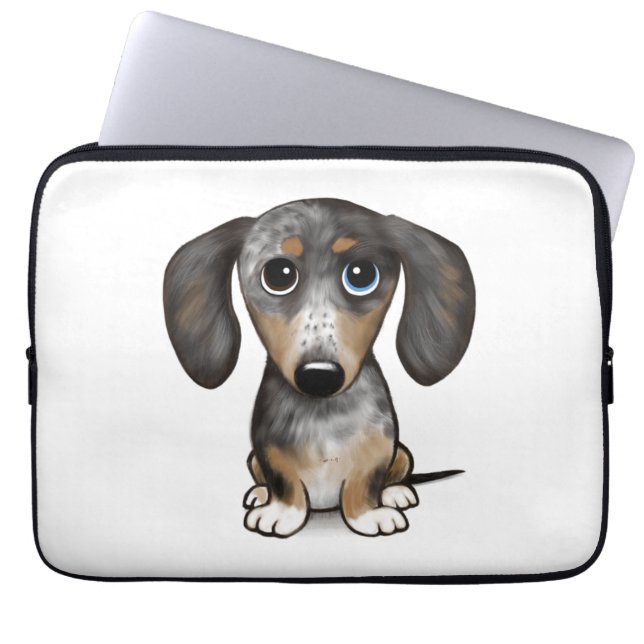 Capa Para Notebook Merle Dapple Dachshund Cute Wiener (Frente)