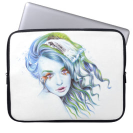 Capa Para Notebook Mermaid Girl Water Women Surreal Fantasy Retrato