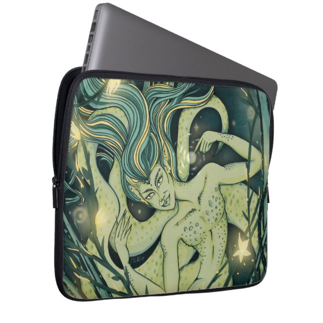 Capa Para Notebook Mermaid Neoprene Laptop Sleeve 13 inch (Frente Esquerda)