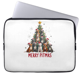 Capa Para Notebook Merry Pitmas Pitbull Dog Ugly Christmas Sweater Tr