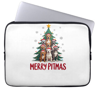 Capa Para Notebook Merry Pitmas Pitbull Dog Ugly Christmas Sweater Tr