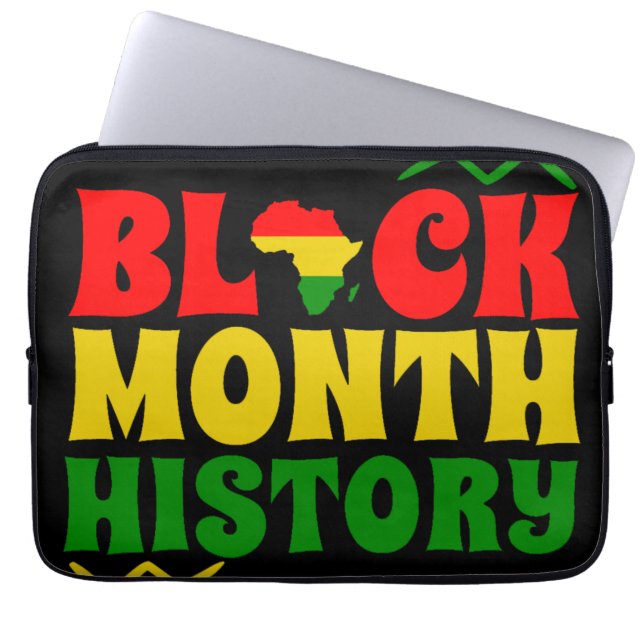 Capa Para Notebook Mês da História Negra, Americano Africano (Frente)