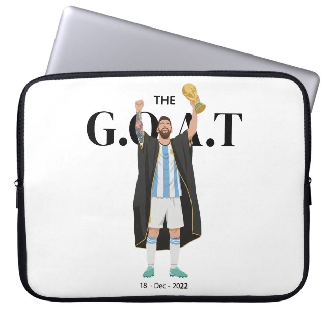 Capa Para Notebook Messi Campeão da Copa do Mundo  (Frente)