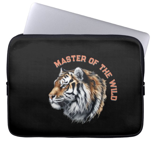 Capa Para Notebook Mestre do Tigre Selvagem (Frente)