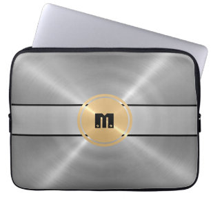 Capa Para Notebook Metal de aço sem manchas, brilhante, prata e bot