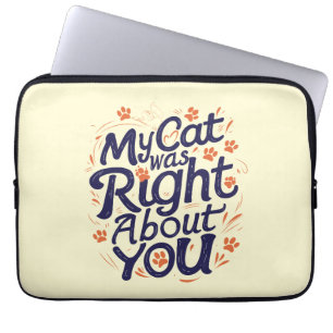 Capa Para Notebook Meu Gato Estava Certo Sobre Você –Amante de Gatos