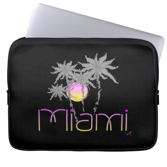 Capa Para Notebook Miami, Flórida Legal Gráfico (Frente)