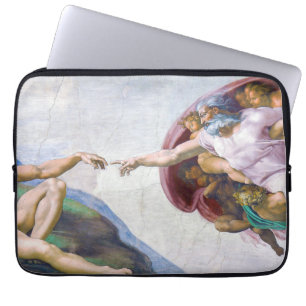 Capa Para Notebook Michelangelo - Criação de Adão Isolado