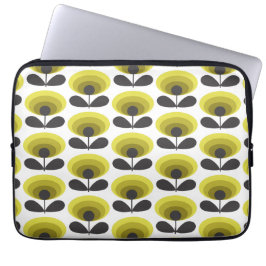 Capa Para Notebook Mid Century Scandinavian Modern Retro Flower Bloom