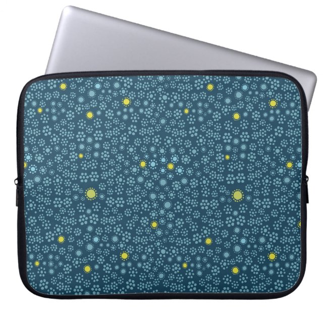 Capa Para Notebook Midnight Ditsy Florals (Frente)