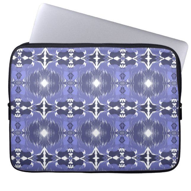 Capa Para Notebook Midnight Indigo Kaleidoscope  (Frente)