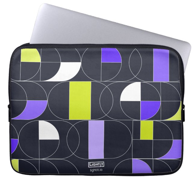 Capa Para Notebook Midnight Mosaic Laptop sleeve (Frente)