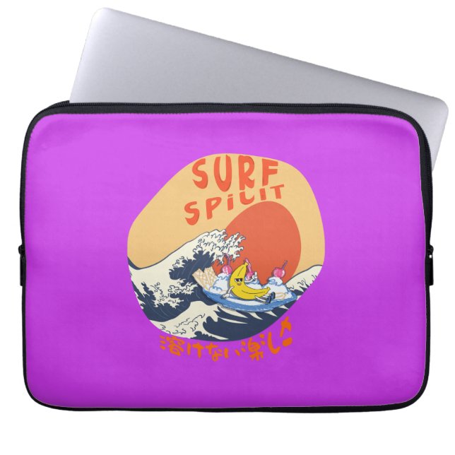Capa Para Notebook Mikitiez japanesewave surf animemanga (Frente)